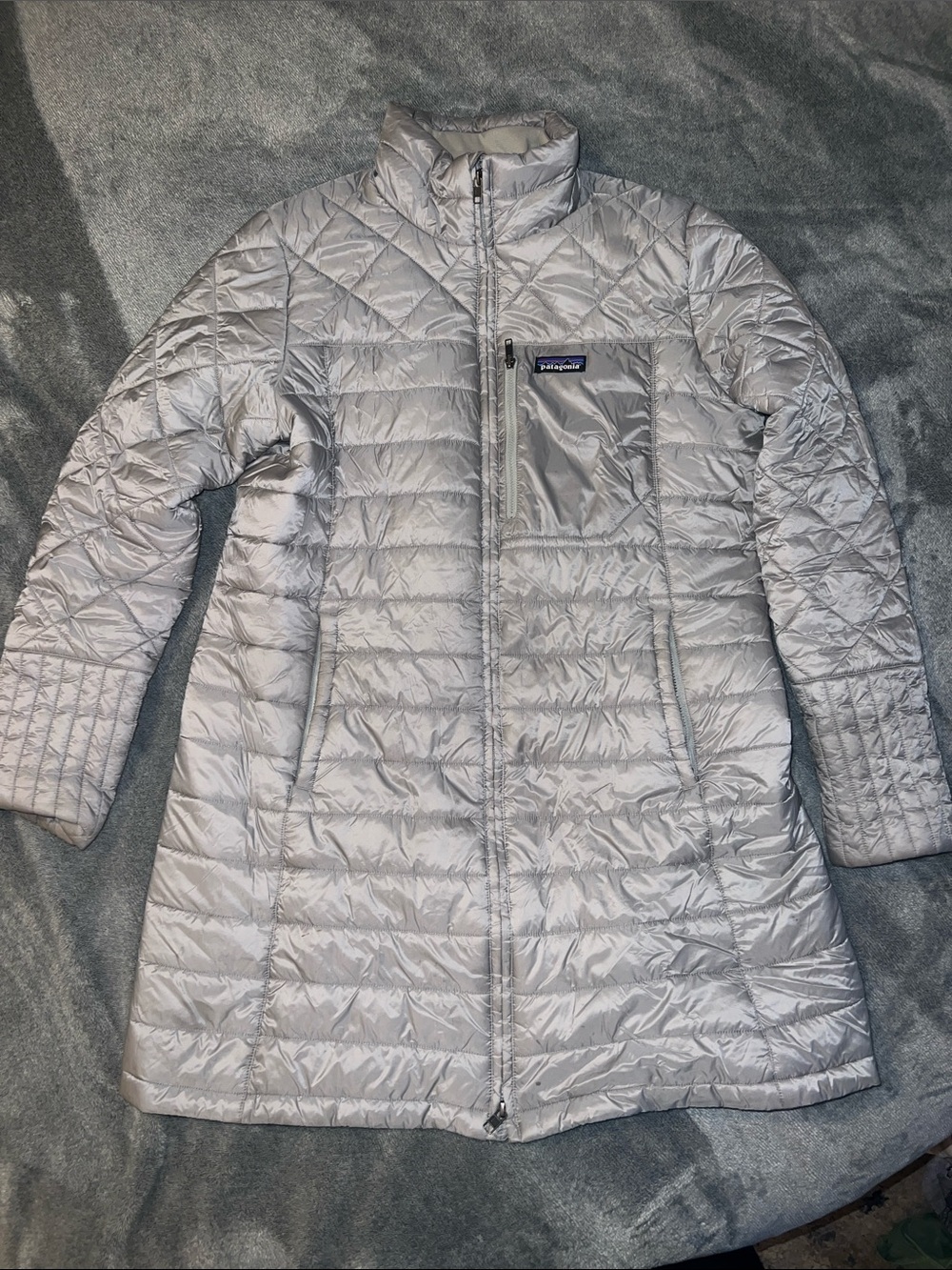Patagonia Silver Quilted Packable Women's Coat